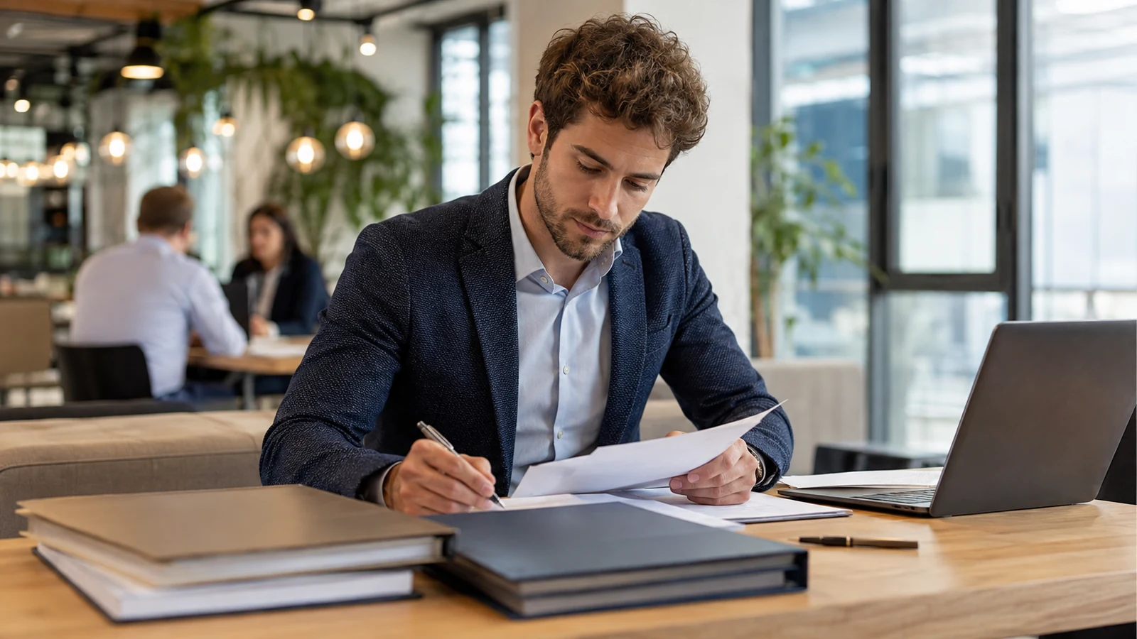 Réception d'un bureau moderne et lumineux