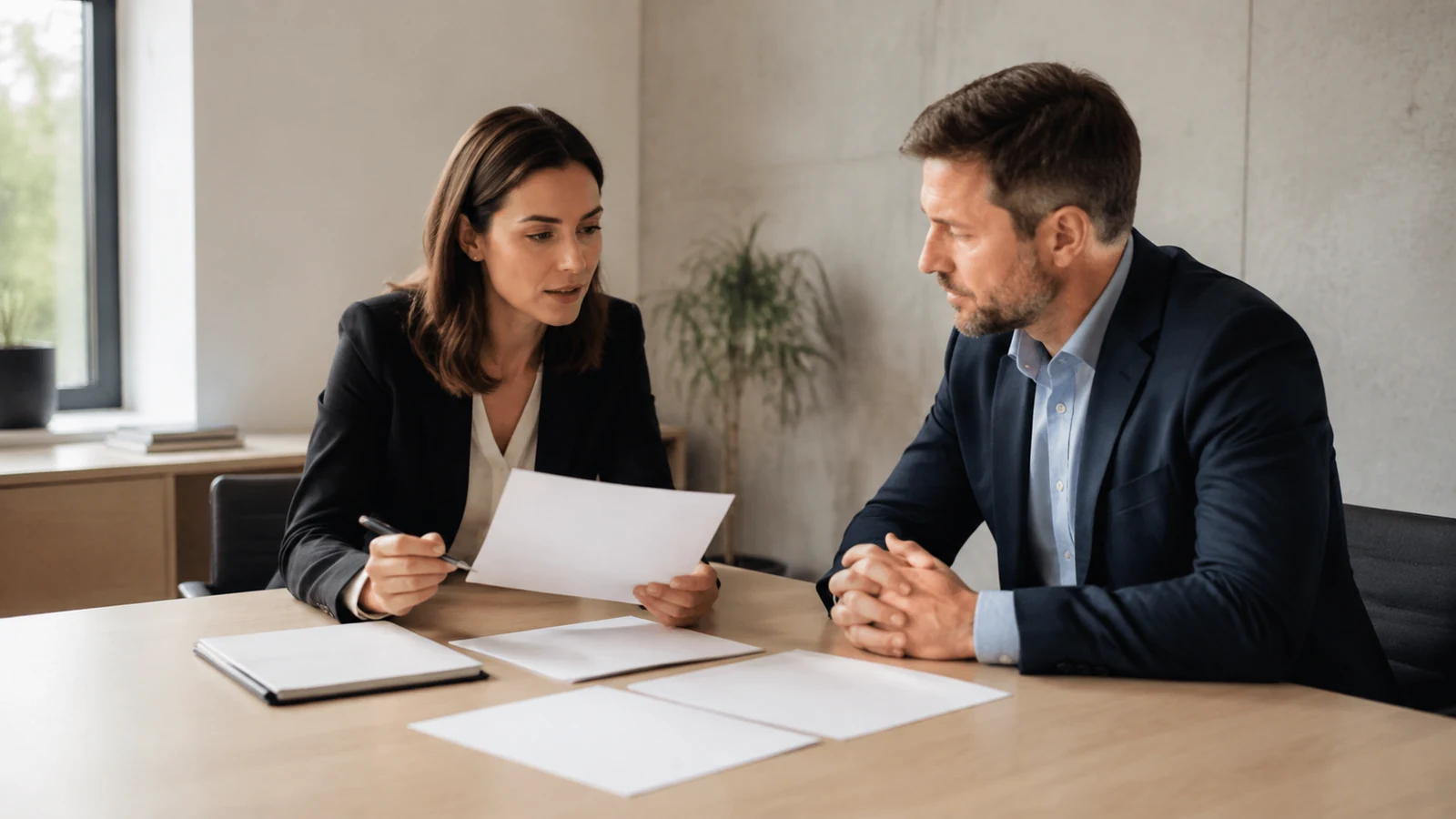 Réunion professionnelle autour d'un projet de création d'entreprise